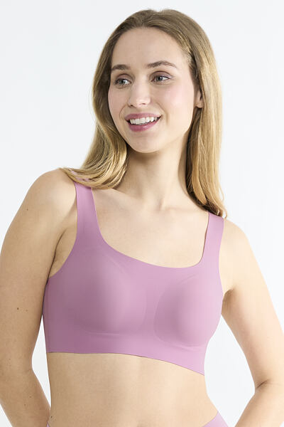 bezešvá růžová podprsenka sloggi